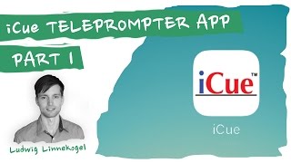 iCue Teleprompter App PART 1 CONTROLS full review for making Videos with your iPhone [upl. by Nyrret]