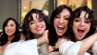 Selena Gomez and Francia Raisa REUNITE and Talk DATING on TikTok – Watch [upl. by Akemyt]