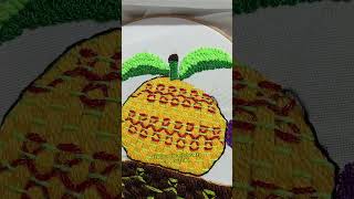 Como bordar frutas embroidery bordadoamano bordadofacil tutorial [upl. by Frohman35]