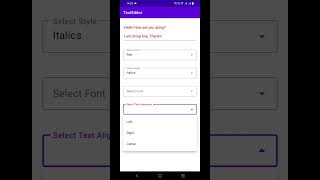 Text Editor App Android  Output Teaser [upl. by Ynhoj]