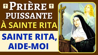 Prière à SAINTE RITA 🙏 Prière PUISSANTE pour DEBLOQUER TOUTE SITUATION 🙏 SAINTE RITA de CASCIA [upl. by Kessler]