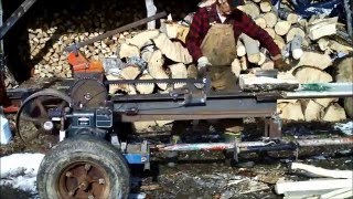 Kinetic log splitter 2016 [upl. by Airetnahs157]