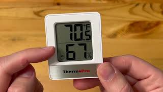 Review ThermoPro TP49 Digital Thermometer Hygrometer 3 Pack [upl. by Akinas]