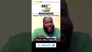 Jonathan Majors Compares Meagan Good to Coretta Scott King news funny [upl. by Ecnerrat]