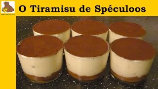 receita do tiramisu de speculoos receita fácil HD [upl. by Islaen164]