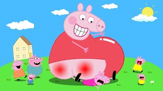 Peppas Fat Mummy Turns Giant Peppa Pigggg Funny Animation [upl. by Allie474]