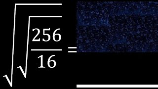 root of square root of fraction √√25616 [upl. by Nies494]