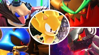 Sonic Forces  All Bosses with Super Sonic [upl. by Auqinehs781]