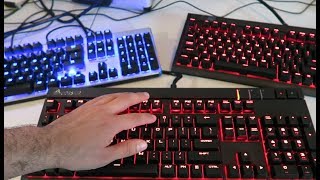 Blue Switches VS Red Switches VS Brown Switches  Mechanical Keyboard Comparison [upl. by Arlyn110]