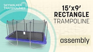 Skywalker Trampolines 15 x 9 Rectangle Assembly Video [upl. by Kirt]