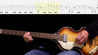 Bass TAB  Please Please Me  The Beatles [upl. by Kcid]