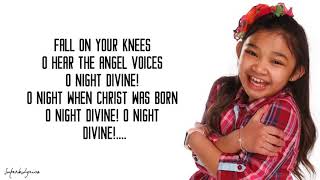 Angelica Hale  O Holy Night Lyrics [upl. by Ayatnohs404]