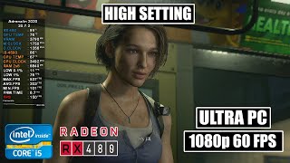 Resident Evil 3 Remake Tested On Rx 480 4GB  intel i54590  16GB Ram  All Settings  1080p [upl. by Miharbi]