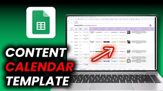 Google Sheets Content Calendar Template [upl. by Sebbie]