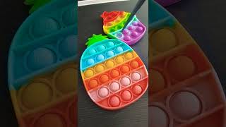 Pop it rainbow cute satisfyingvideo asmr popittoys toys [upl. by Nwotna]