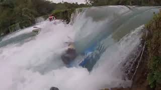 KAYAKER GETS STUCK IN WATERFALL [upl. by Evilc305]