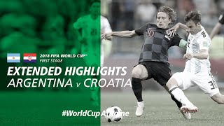 Argentina 03 Croatia  Extended Highlights  2018 FIFA World Cup [upl. by Yzdnil]