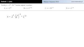 Zadanie 1  matura próbna 4 styczeń 2013 [upl. by Bevers]