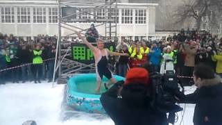 Professor Splash sets Guinness World Record Highest Belly Flop [upl. by Enrika]