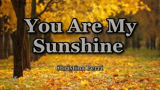 Christina Perri  You Are My Sunshine Lyrics [upl. by Kenney]