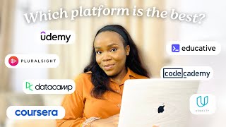 TOP 3 TECH LEARNING PLATFORMS  Review of Udacity Udemy Datacamp Coursera Pluralsight Educative [upl. by Samella]