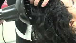 Styling Curly Hair  Applying Hairspray to Curly Hair [upl. by Laius]