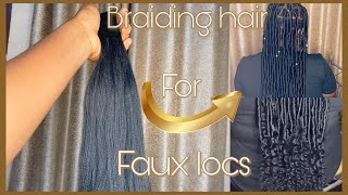 HOW TO  LONG BOHEMIAN FAUX LOCS USING BRAIDING HAIR  NO CROCHET NEEDLE  TOSTOS TV [upl. by Nirahs639]