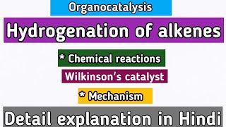 Hydrogenation of alkenesolefins relatechemistry21 [upl. by Notnert403]