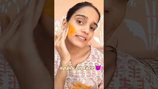 Rose water and turmeric face mask 🎭ytshortshortvideoviralshortsyoutubeshortstrendingshorts [upl. by Karyn]