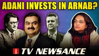 Arnabs investment pitch for Adani News18’s discusses benefits of caste  TV Newsance 236 [upl. by Caldeira]