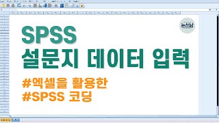 설문지 데이터 입력  엑셀을 활용한 spss 코딩spss 코딩 설문지 코딩 코딩틀 엑셀 코딩 [upl. by Midan]