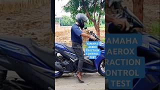 Yamaha Aerox S Traction Control TEST shorts [upl. by Eidnarb]