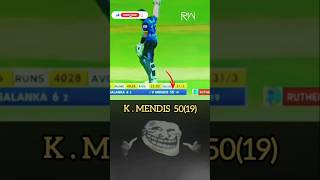 තව subscribe 10ක් ඕන 👍පැතුම් නිස්සන්ක vs කුසල් මෙන්ඩිස් 50 runs cricket 💪short [upl. by Ahsatsana192]