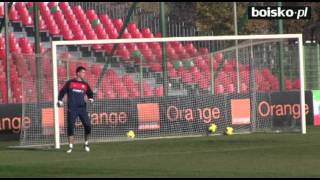 Wojciech Szczęsny i Łukasz Fabiański Trening bramkarzy [upl. by Rudolfo]