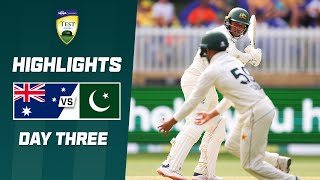 Australia v Pakistan 202324  First Test  Day 3 [upl. by Grondin]