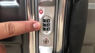 How to reset lock on Samsonite DLX Cruisair [upl. by Anirdna]