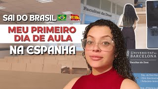 MEU PRIMEIRO DIA DE AULA NA FACULDADE DE DIREITO NA ESPANHA Como foi Tenho aula em inglês 🇪🇸 [upl. by Enilrek]