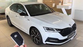 NEW Skoda Octavia SPORTLINE 2022  FIRST LOOK amp visual REVIEW exterior interior [upl. by Jarret]