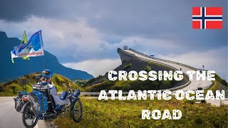 Crossing on bike the Atlantic Road Norway´s famous road over the sea [upl. by Hsotnas]