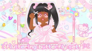 ꒰ 🎀 Turning the Fluttering Butterfly set into a person ୨୧ Royale High [upl. by Anirtep]