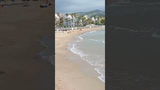 SITGES BEACH BARCELONA CATALONIA SPAIN [upl. by Naerb693]