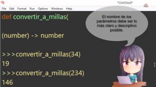 13 Aprender programación para niños con Python Diseño de una función [upl. by Ymaj]