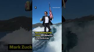 Mark Zuckerberg Surfs in a Tux While Sipping Beer on the Fourth of July [upl. by Cohe]