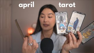 asmr tarot ⚡️ pick a card tarot reading for april amp aries season TIMELESS energy predictions [upl. by Asnerek]