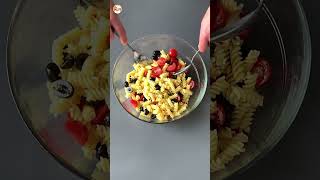 Super creamy pasta salad ready in 10 minutes 😎 salad pasta recipe recipes food [upl. by Eerhs]