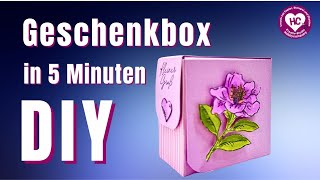 Einfache kleine Geschenkbox  DIY in wenigen Schritten [upl. by Harvard460]