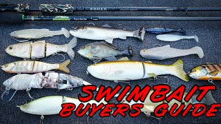 BUYERS GUIDE SWIMBAITS GLIDE BAITS AND SWIMBAIT RODS [upl. by Yruama424]