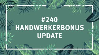 240 Handwerkerbonus Update  Steueraffe [upl. by Ahsyekat]