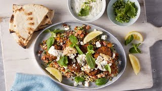 Sweet Potato Falafel amp Lentil Salad  Salad Servers Recipe [upl. by Allis807]