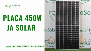 Ja Solar Placa solar 450W  AutoSolar [upl. by Eimerej632]